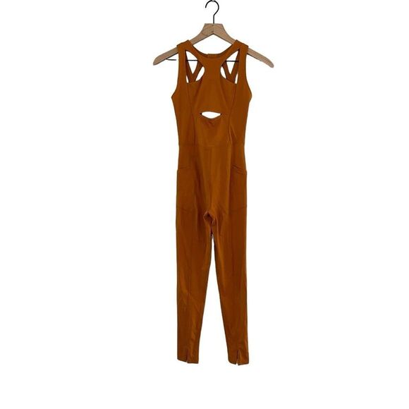 NWOT Free People Movement Breakaway Onesie Ochre Orange, S - Picture 9 of 14